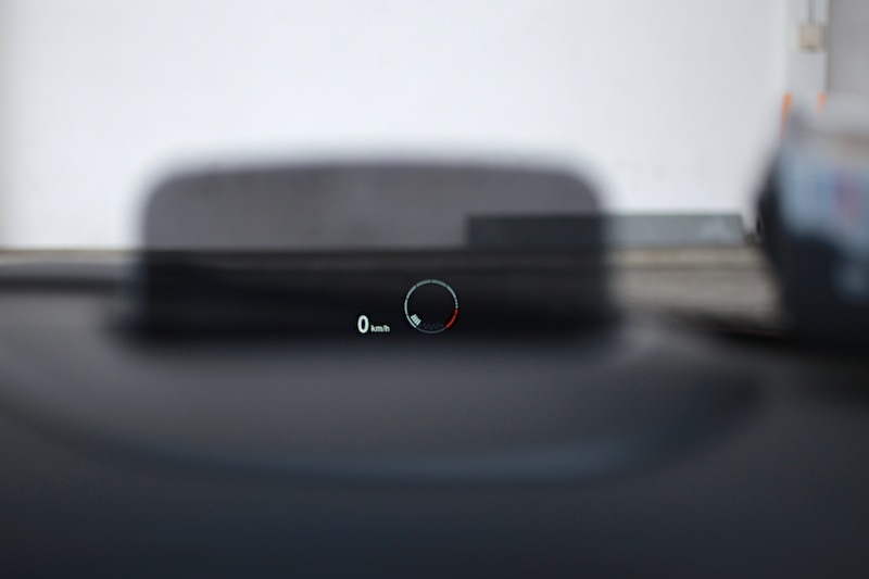 Head-up display comes standard in the JCW