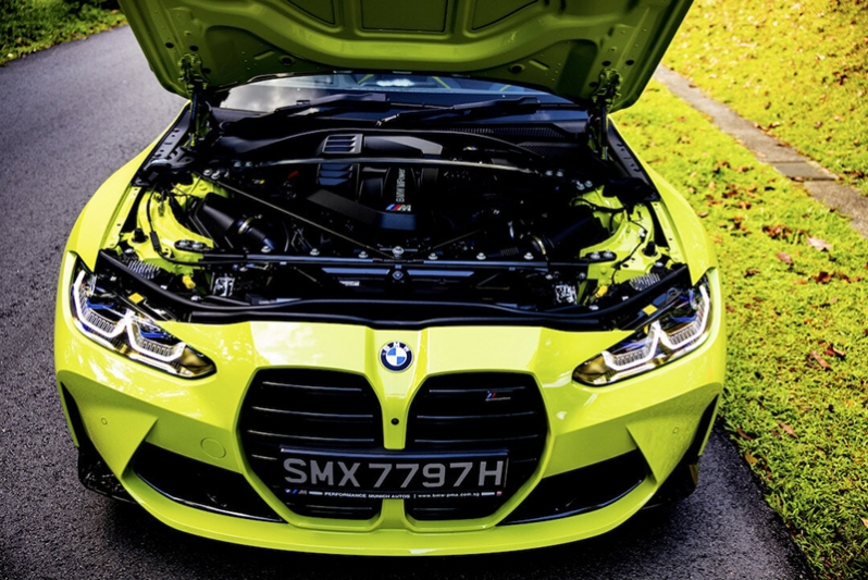 The big kidney grilles help this engine to keep cool while making 510hp
