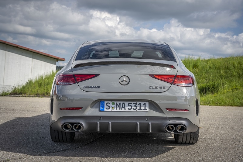 The new AMG Night Package II brings darkened chrome to the grille, Mercedes star at the rear and typography.
