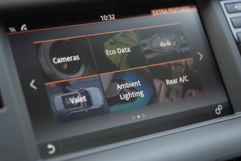 Graphic rich 8-inch colour touchscreen head unit another cool feature.