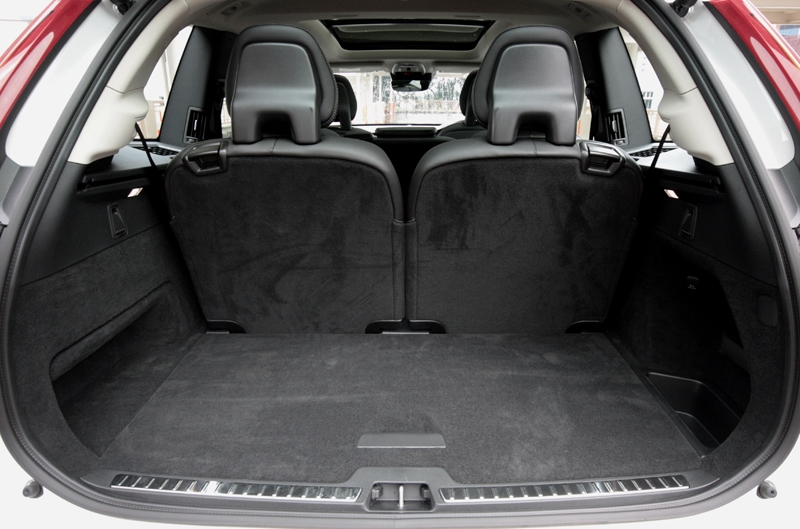 The third row seat folds flat, allowing more useful space