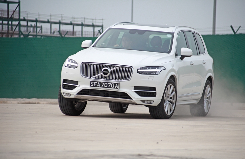 The XC90 seemed unfazed even when driven hard
