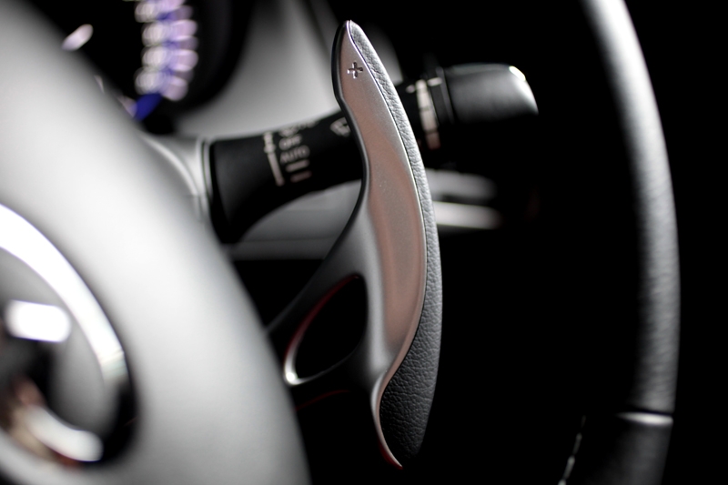 You get the GTR's paddle-shifter here as standard