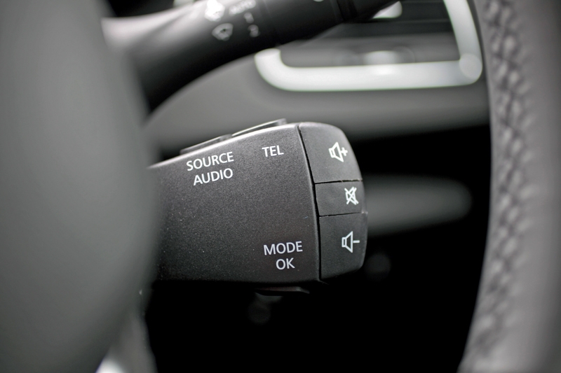 If there's one word to describe the audio control button, 'tacky' would be it