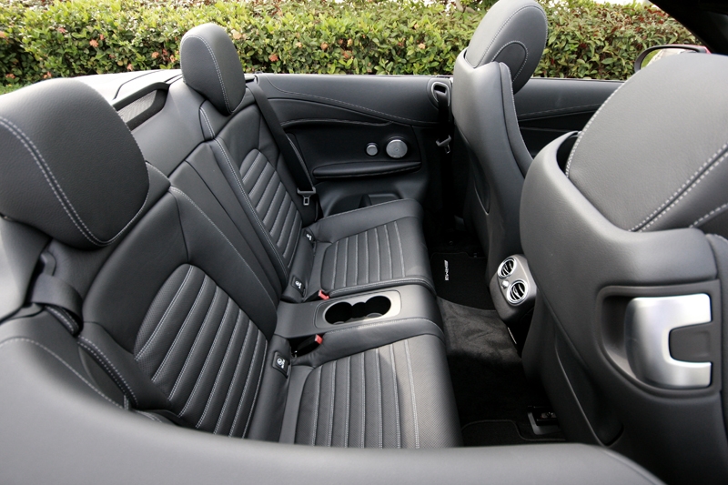 Despite looking too upright, the rear seat's backrest is no where close to being uncomfortable
