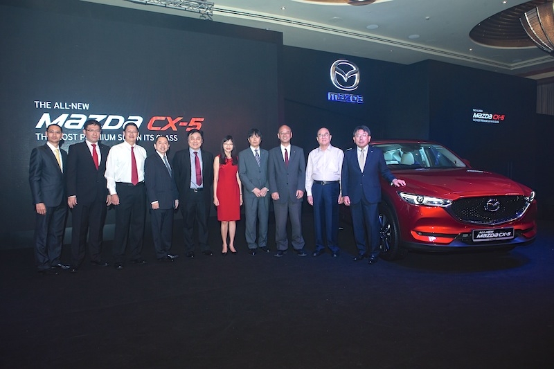 Representatives of Eurokars Group and Mazda Motor Corporation at the media launch