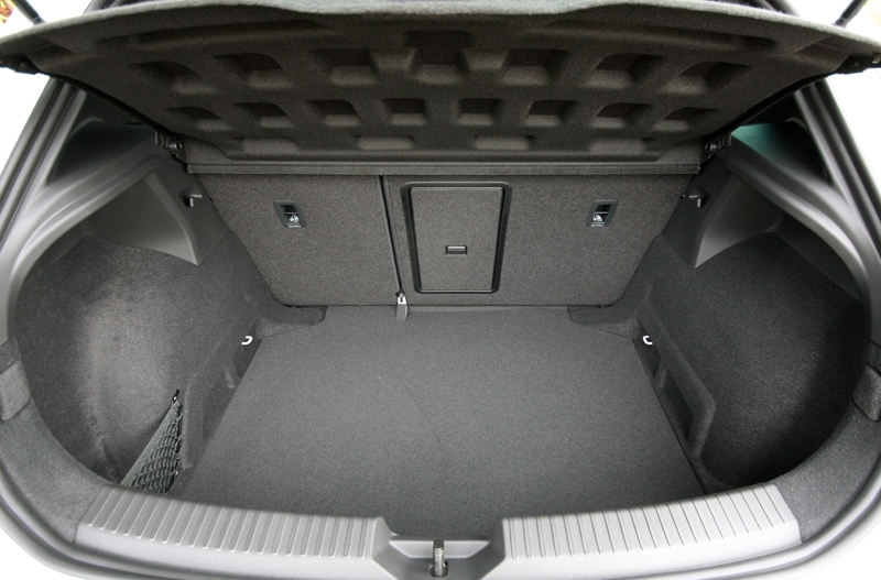 380-litres capacity, similar to the Golf 