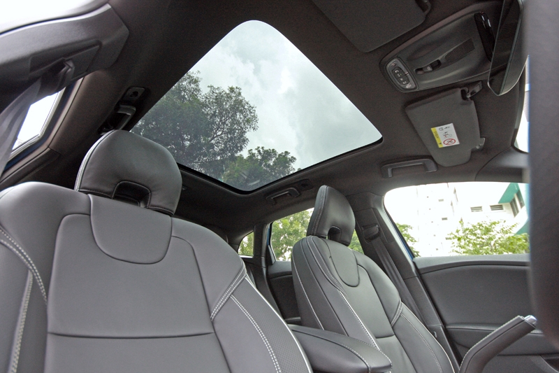 Large glass roof comes standard for the R Design variant