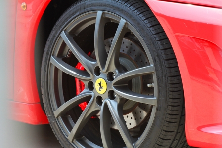 Carbon ceramic brakes on a Ferrari F430 with Sud wheels.