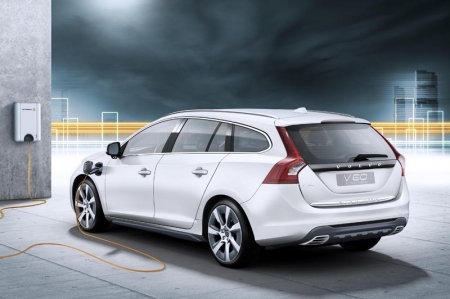 The Volvo V60 Plug-in Hybrid will be presented at the 2011 Geneva motor show. A production-ready car, the V60 Plug-in hybrid has carbon dioxide emissions of below 50 g/km. The car can be driven on diesel power alone, as a diesel-electric hybrid, or as an electric-only car - technology that no other manufacturer can currently offer. The plug-in hybrid, which will be launched on the market in 2012, is the result of close cooperation between Volvo Cars and energy supplier Vattenfall.