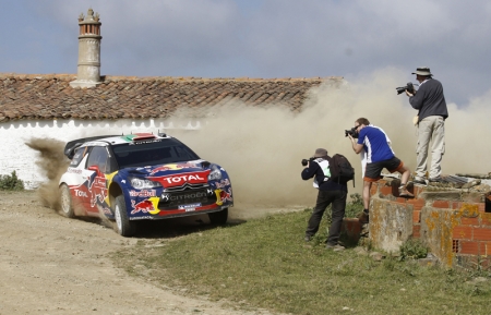Loeb won the Power Stage which is the televised live stage at the end of the rally, with bonus points available to finish second overall. The three points he scored for winning the stage, combined with his 18 points for finishing second, placed him on equal footing with Ford's Mikko Hirvonen at the top of the drivers' standings after three rounds.
