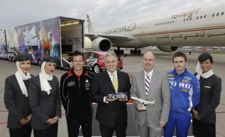 V8 Supercars Chairman Tony Cochrane said, “V8 Supercars is very pleased to announce Etihad Airways as our official international airline partner. It is the first airline partner for our sport and we believe it is a fitting partnership between a world-class operator and a world-class sport. Cochrane continued, “Earlier this year approximately 500 V8 Supercars personnel flew to Abu Dhabi on-board Etihad flights for the Yas Marina V8 400 and our experience was second to none. We look forward to V8 Supercar fans being given access to exclusive deals and offers as a result of our new partnership with the airline.” V8 Supercars was recently given international status by the FIA, the governing body of world motor sports, which means it can extend to another five destinations outside Abu Dhabi, Australia and New Zealand. In this context, Etihad’s partnership matches the huge growth potential and future international destinations of the sport. Globally, Etihad’s partnership with V8 Supercars will be highlighted through signage and promotions at select V8 Supercar events and content on Etihad’s in-flight entertainment system. In the coming weeks, V8 Supercars’ website will also carry links to special offers on Etihad Airways flights around the world.