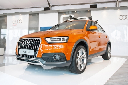 The star of the event is of course the new SUV, which looks every bit an Audi. Sporting Audi's signature LED wedge-shaped headlights and a handsome mini-Q5 look, the soft-roader oozes quality inside and out. 
