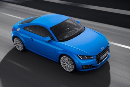 The aggressive-looking front end sports an angular grille flanked by new trapezoidal-shaped headlights with a new LED design. Following the R8, the Audi logo has been moved from within the grille to the bonnet’s nose.