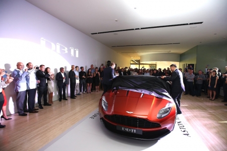 The DB11 showcases a fresh and distinctive design language, pioneering aerodynamics and a potent new in-house designed 5.2-litre twin-turbocharged V12 engine. Built upon a new lighter, stronger, and more space efficient bonded aluminium structure, DB11 is the most powerful, most efficient and most dynamically gifted DB model in Aston Martin’s history. As such it is the most significant new Aston Martin since the introduction of the DB9 in 2003.