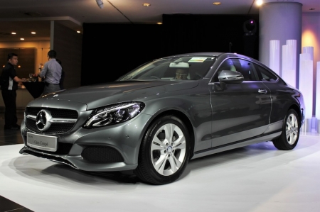 The latest C-Class Coupe is based on the current W205 generation model, and features a much swoopier, flowing body than before.  And, just as its sedan counterpart mimics the styling of the flagship S-Class limousine, so too does the C-Class Coupe closely resemble the svelte S-Class Coupe, particularly at the rear. 