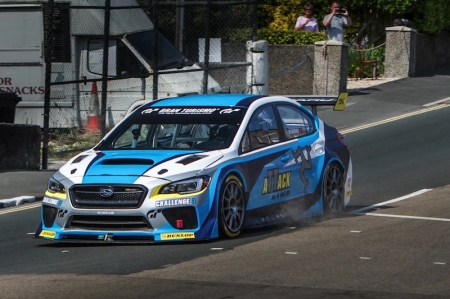 The purpose-built 600 bhp, 2.0-litre turbocharged 2016 Subaru WRX STI Time Attack car has a top speed of 180 mph (289.68 km/h) and weighs 1,175 kg. The model is a joint development of Subaru of America, Inc. and Prodrive, with technical assistance provided by Subaru Tecnica International (STI).