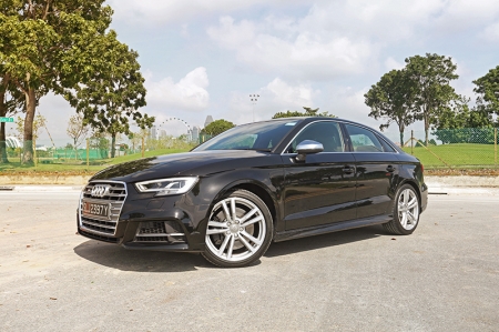 The S3 sedan - which is also available in Sportback form - is a handsome car, with a sporty single-frame grill with matt grey inlays contrasting against the black paint. The lower air inlets have slightly more pronounced lines and a RS-styled honeycomb grill, giving the new S3 a meaner stance. While the black exterior is certainly safe, perhaps a more impactful colour for the test car would have been nice - Misano Red maybe?