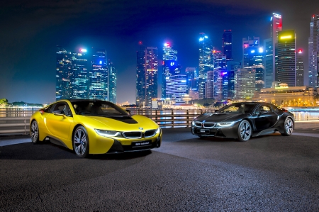 The BMW i8 Protonic Frozen Yellow Edition and the BMW i8 Frozen Black Edition are now available for viewing at Performance Motors’ showroom. Both are priced at $603,800 with COE.