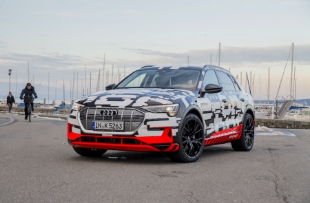 The Audi e-tron prototype offers a preview of the first all-electric model from the brand. “Audi sets an important milestone for the company’s future with its first purely electrically powered model,” said Rupert Stadler, Chairman of the Board of Management of Audi AG. 