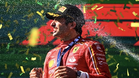 Just two weeks after grappling with appendicitis, Ferrari's Carlos Sainz clinched a remarkable victory at the Australian Grand Prix, following an early retirement by Max Verstappen due to a dramatic turn of events.

Sainz, who had to sit out the previous race in Saudi Arabia, wasn't even sure he'd be racing in Melbourne until Friday. Yet, he delivered a flawless performance to bag his third F1 career win.

