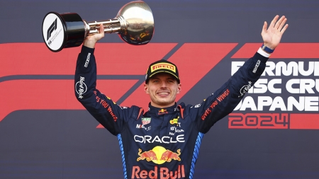 Two weeks after a disappointing retirement in Australia, Max Verstappen rebounded magnificently with a dominant victory at the Japanese Grand Prix.

Starting from pole, Verstappen led every lap, leaving his Red Bull teammate Sergio Perez and Ferrari's Carlos Sainz trailing in his wake.

His triumph at Suzuka was his third consecutive win there, bolstering his lead in the 2024 driver's championship following a setback due to a brake issue in Melbourne.
